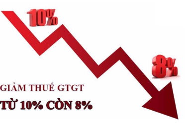 GIẢM THUẾ GTGT 10%-8% TỪ 01/07/2024 - 31/12/2024
